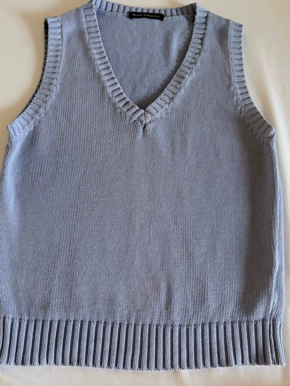Brandy Melville Blue Cotton Vest- Small